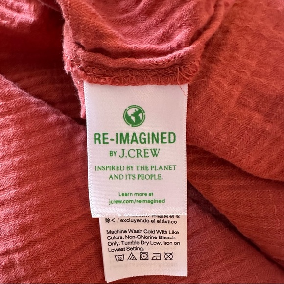 Rust colored J Crew Garden Top in Soft Gauze. 100% cotton. XL. EUC - Picture 5 of 7
